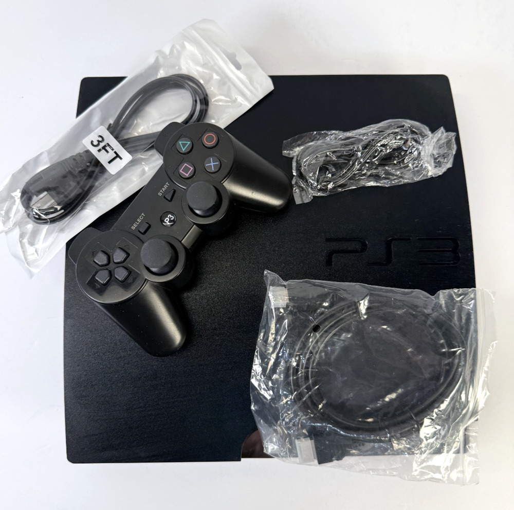 PlayStation 3 - Model CECH-2501A - 160GB + Controller & Cables - Grade A
